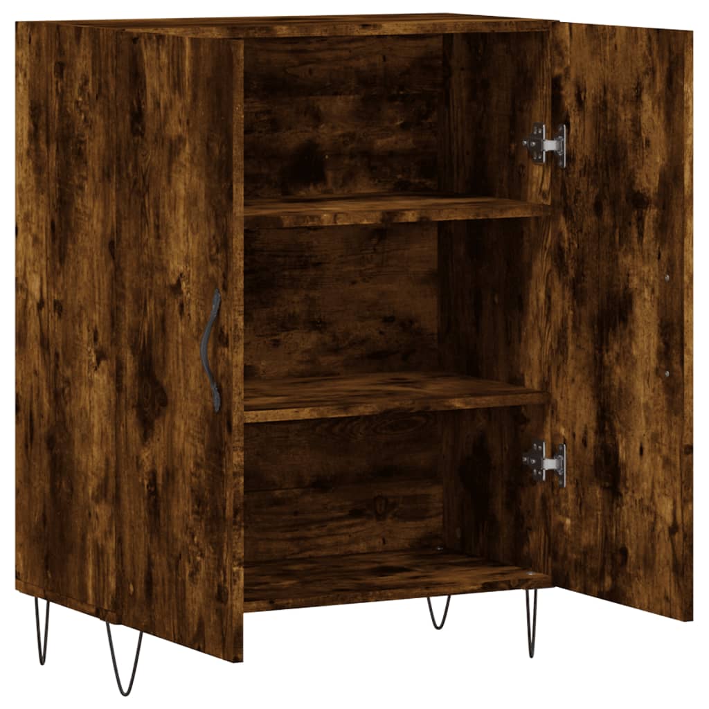 vidaXL Sideboard Räuchereiche 69,5x34x90 cm Holzwerkstoff