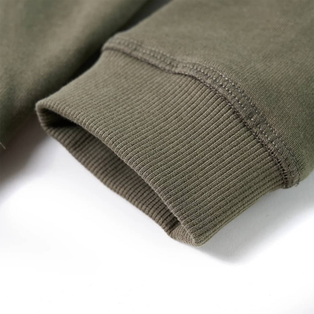 Kinder-Kapuzenpullover Khaki 128