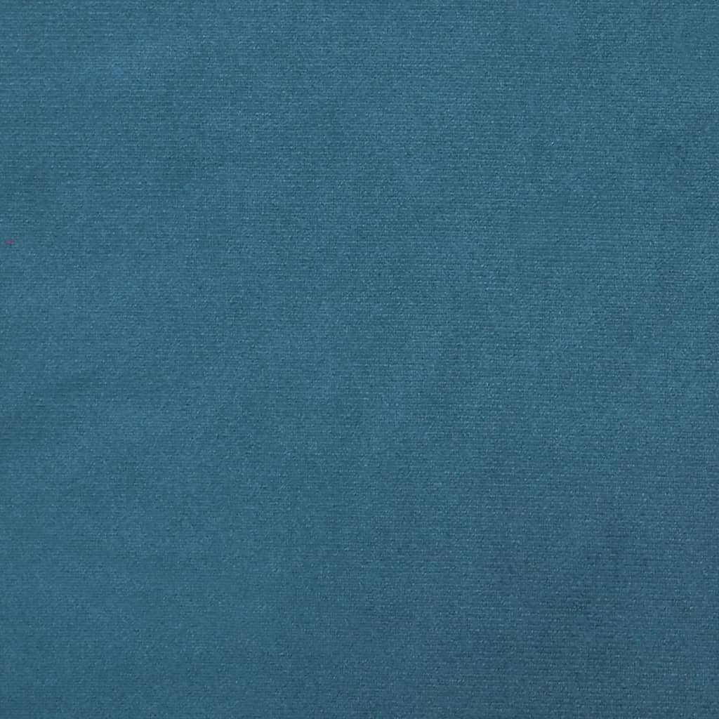 vidaXL Bettgestell mit Kopfteil Blau 140x190 cm Samt