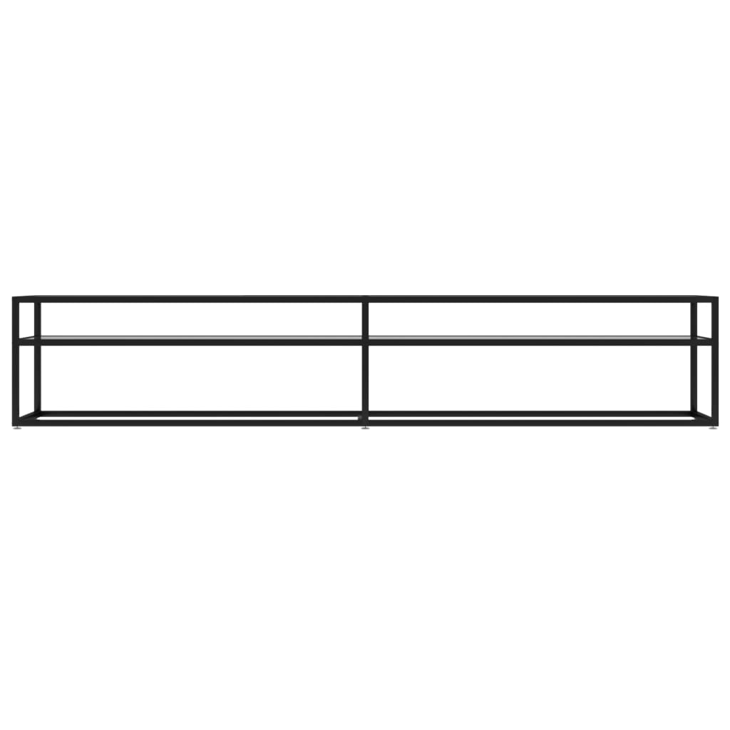 vidaXL TV-Schrank Transparent 220x40x40,5 cm Hartglas