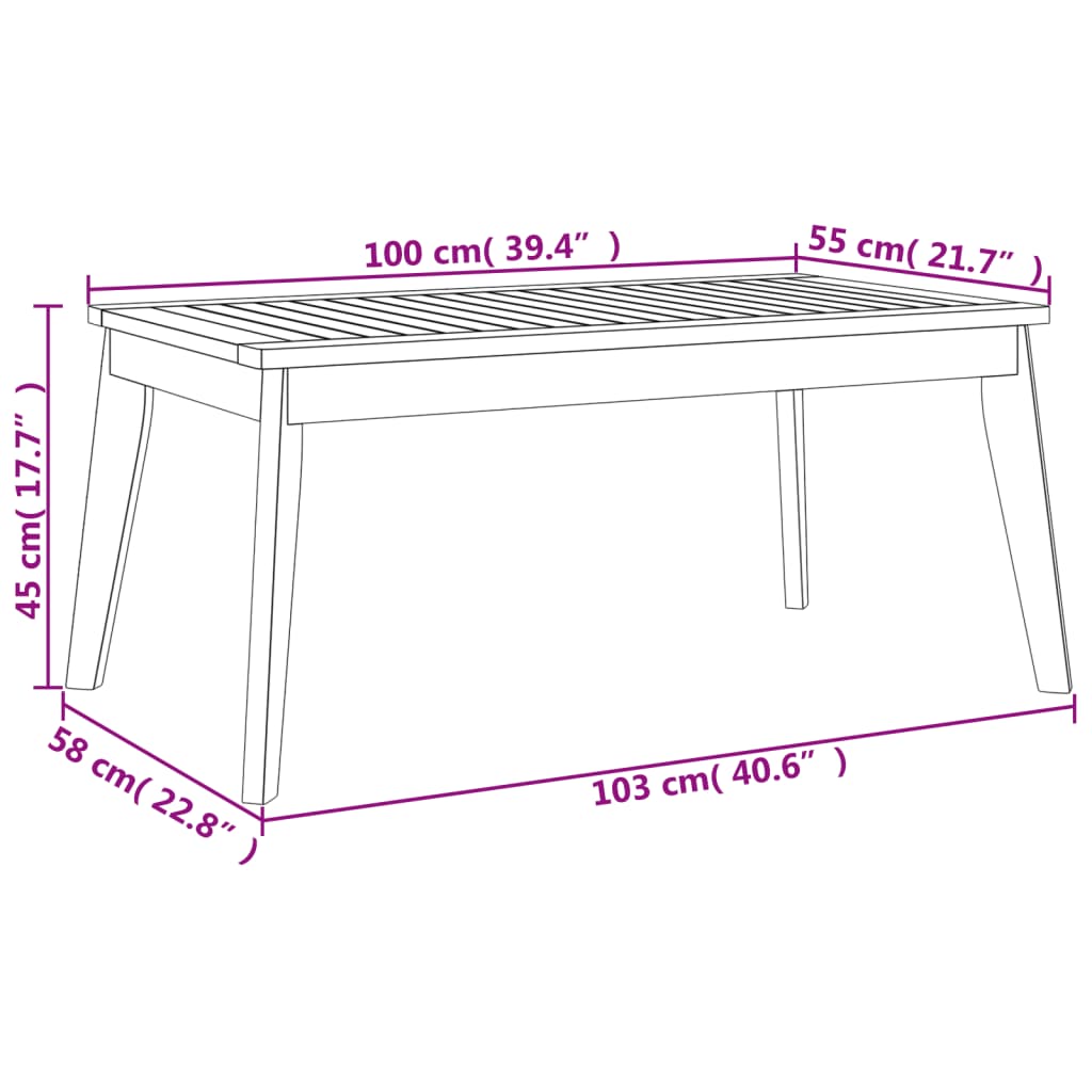 vidaXL 5-tlg. Garten-Lounge-Set mit Kissen Massivholz Akazie