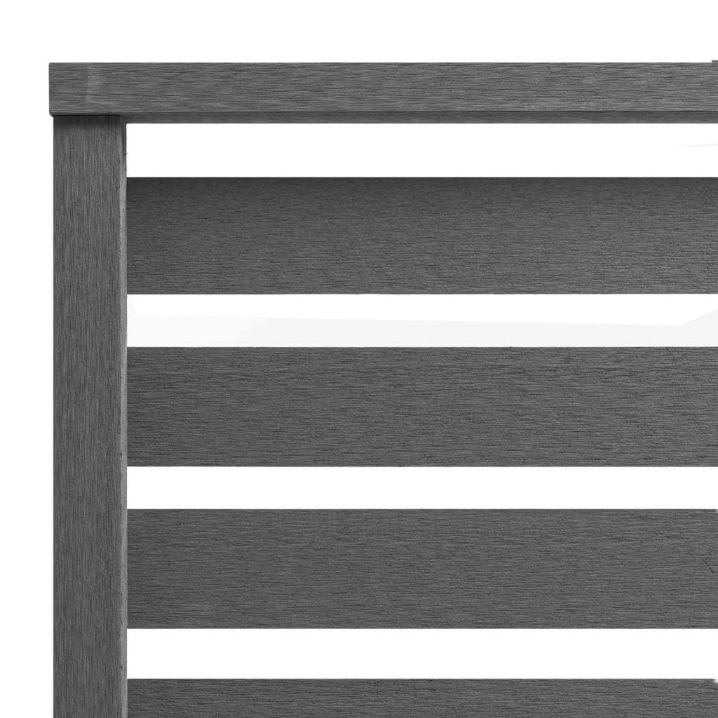 vidaXL Zaunelement WPC 180x180 cm Grau