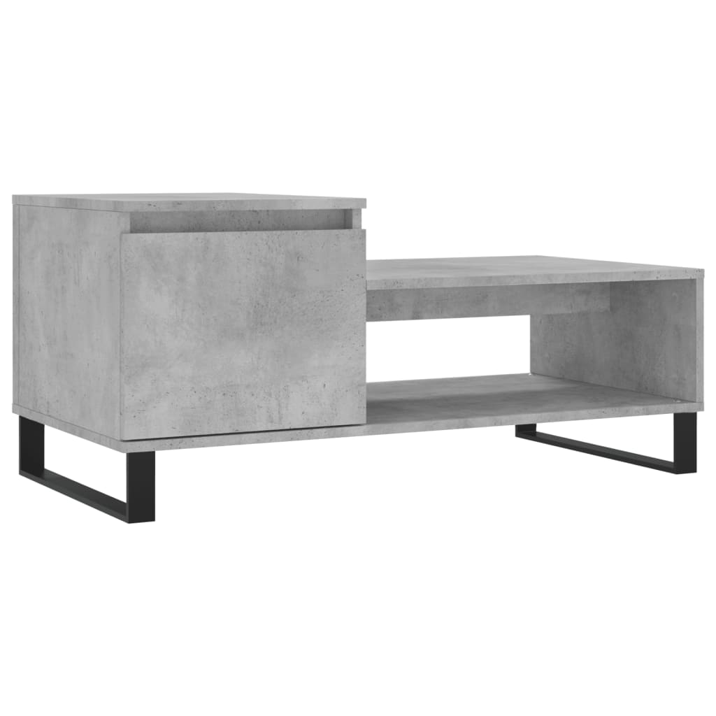 vidaXL Couchtisch Betongrau 100x50x45 cm Holzwerkstoff