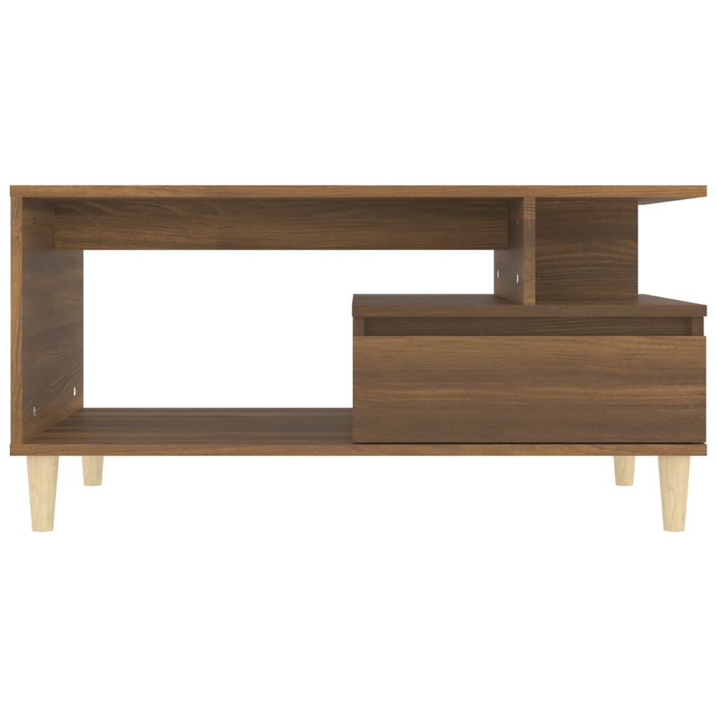 vidaXL Couchtisch Braun Eichen-Optik 90x49x45 cm Holzwerkstoff