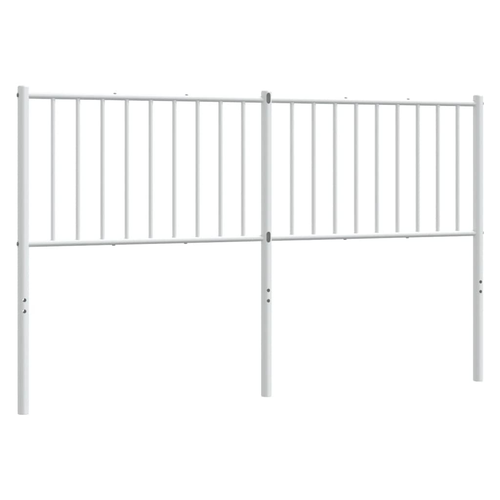 vidaXL Kopfteil Metall Weiß 150 cm