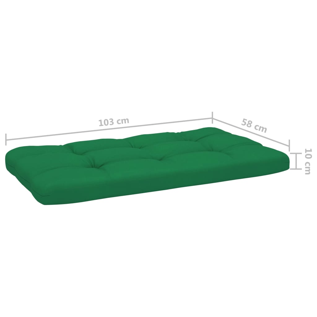 vidaXL Garten-Paletten-Mittelsofa Schwarz Imprägniertes Kiefernholz