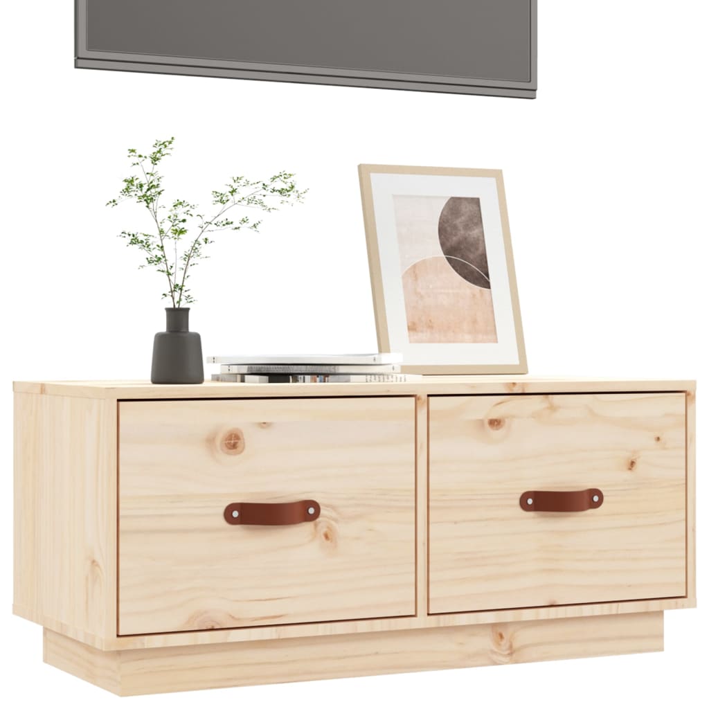 vidaXL TV-Schrank 80x34x35 cm Massivholz Kiefer