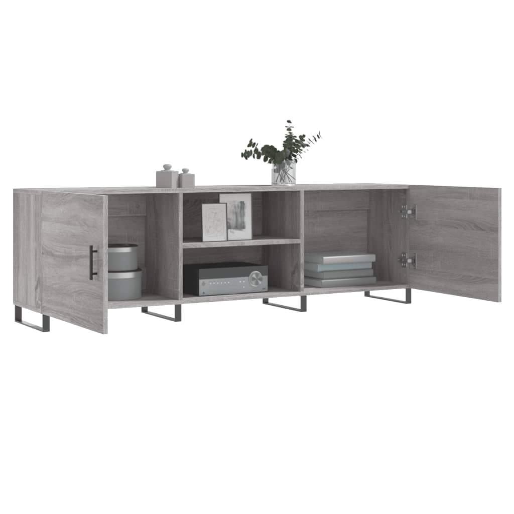 vidaXL TV-Schrank Grau Sonoma 150x30x50 cm Holzwerkstoff