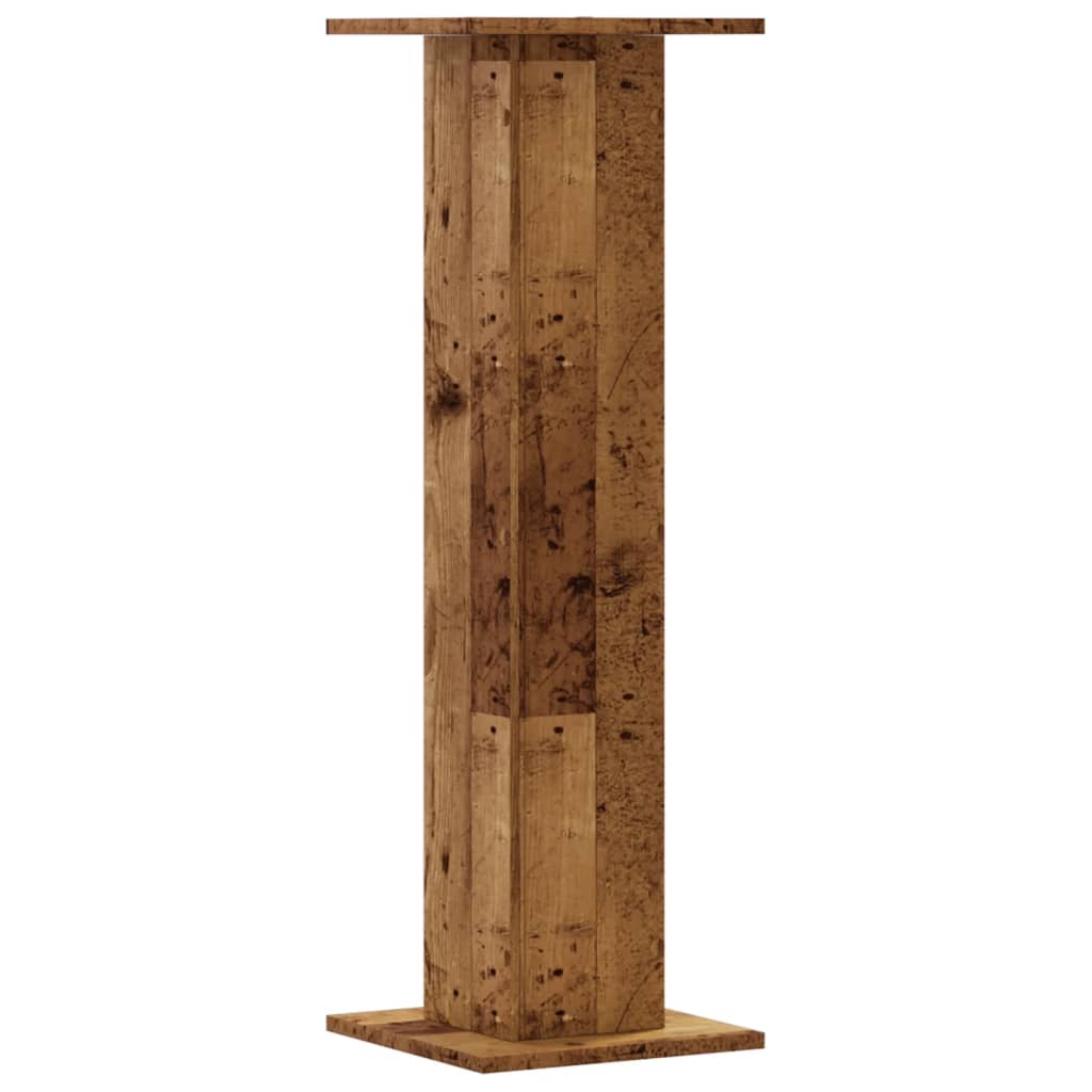 vidaXL Pflanzenständer 2 Stk. Altholz-Optik 30x30x95 cm Holzwerkstoff