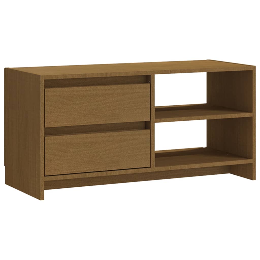 vidaXL TV-Schrank Honigbraun 80x31x39 cm Massivholz Kiefer