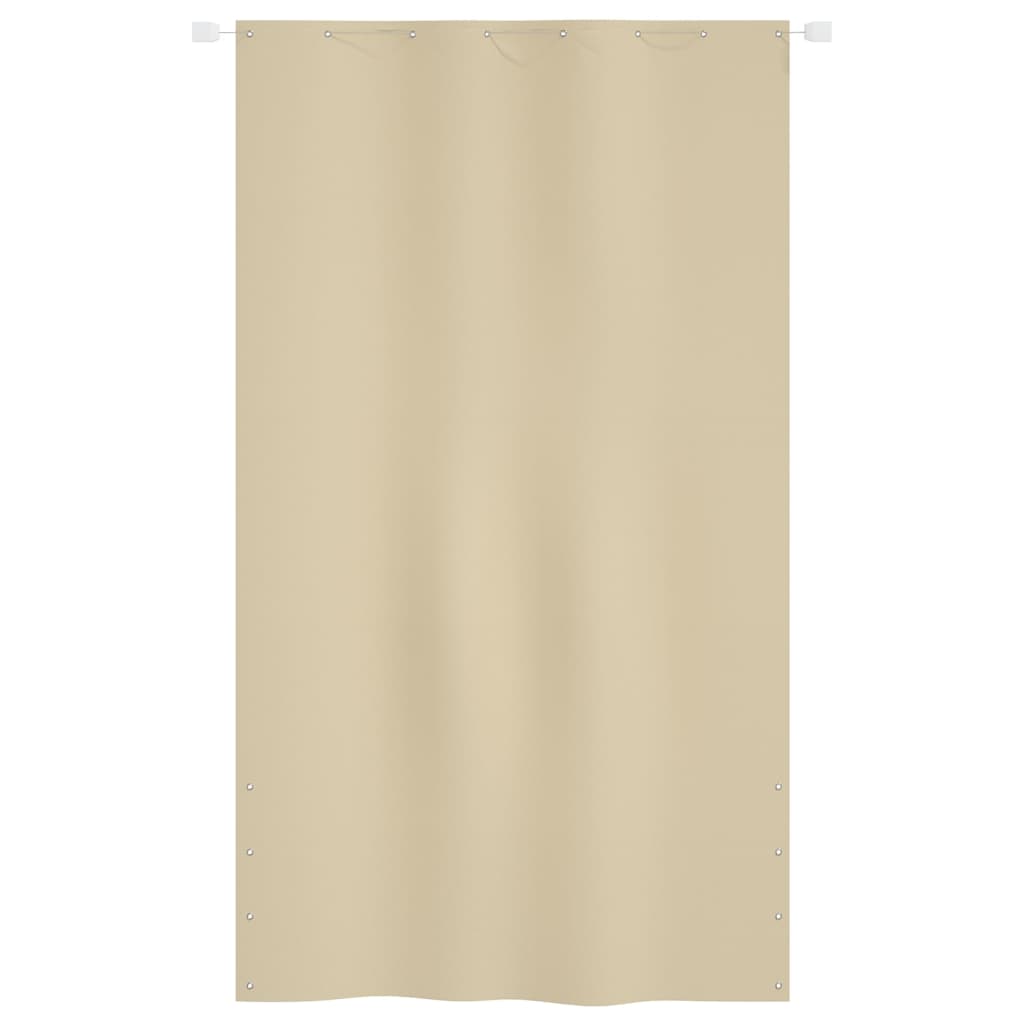 vidaXL Balkon-Sichtschutz Beige 140x240 cm Oxford-Gewebe