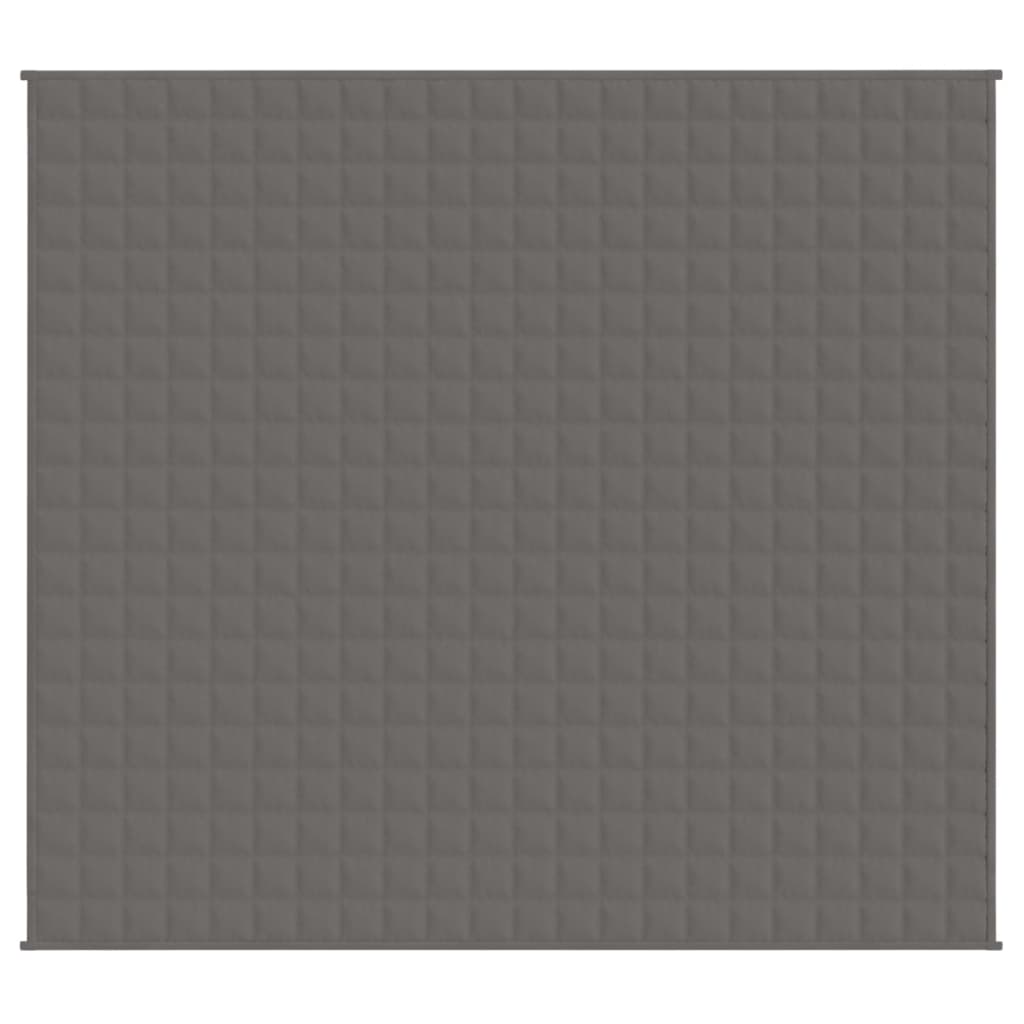 vidaXL Gewichtsdecke Grau 200x230 cm 9 kg Stoff