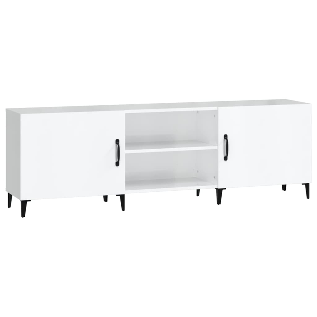 vidaXL TV-Schrank Hochglanz-Weiß 150x30x50 cm Holzwerkstoff