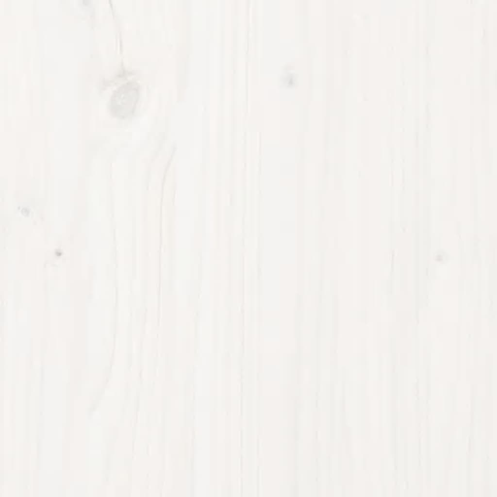 vidaXL Massivholzbett Weiß Kiefer 150x200 cm
