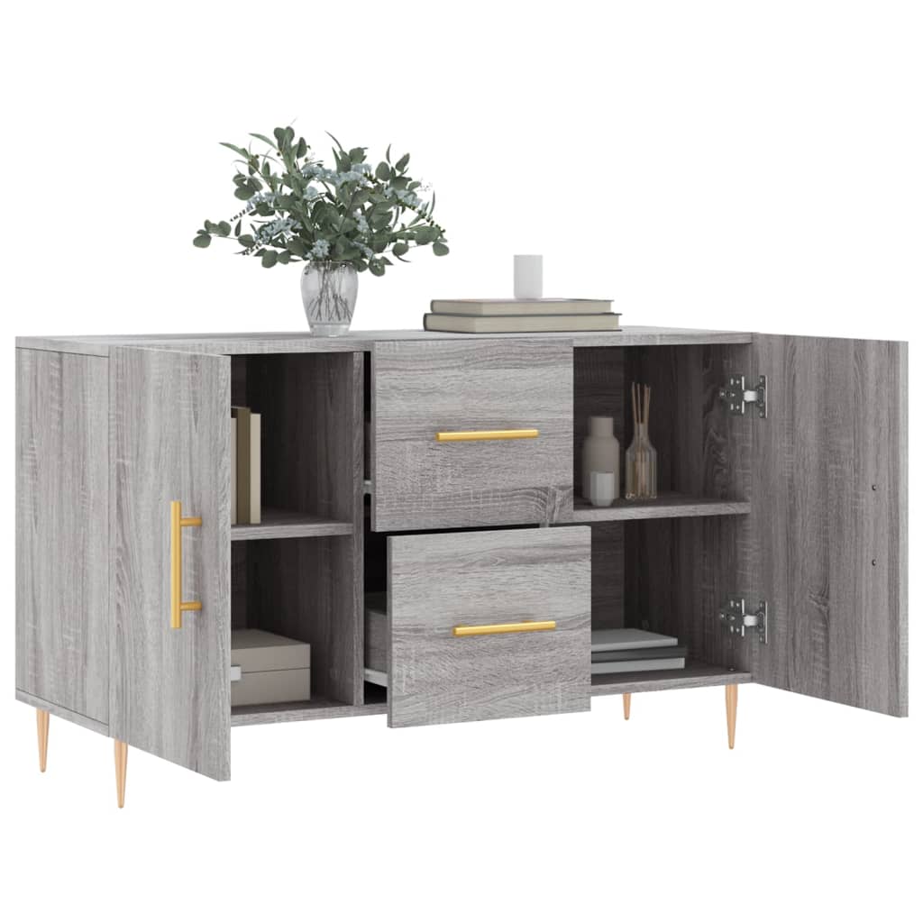 vidaXL Sideboard Grau Sonoma 100x36x60 cm Holzwerkstoff