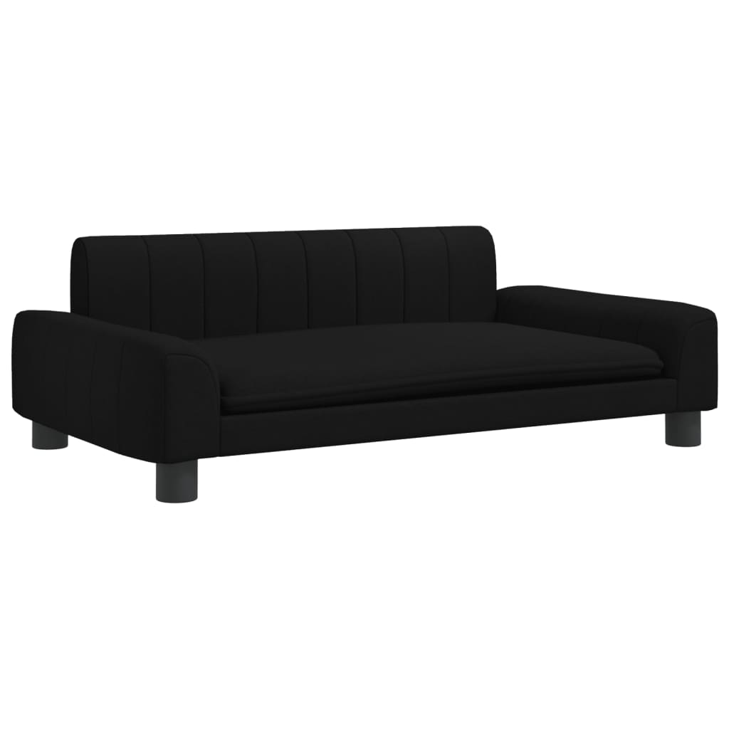 vidaXL Kindersofa Schwarz 90x53x30 cm Stoff