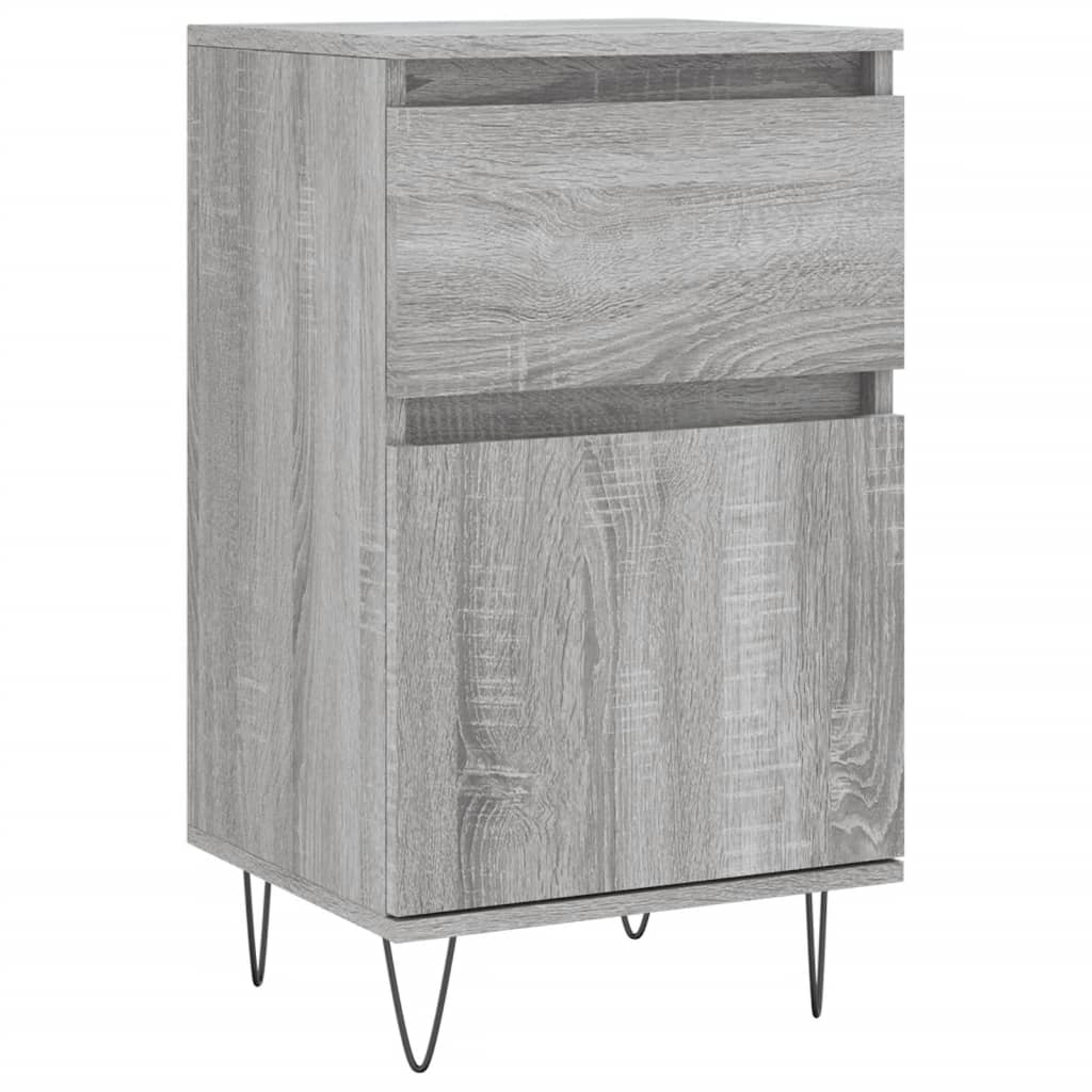 vidaXL Sideboards 2 Stk. Grau Sonoma 40x35x70 cm Holzwerkstoff