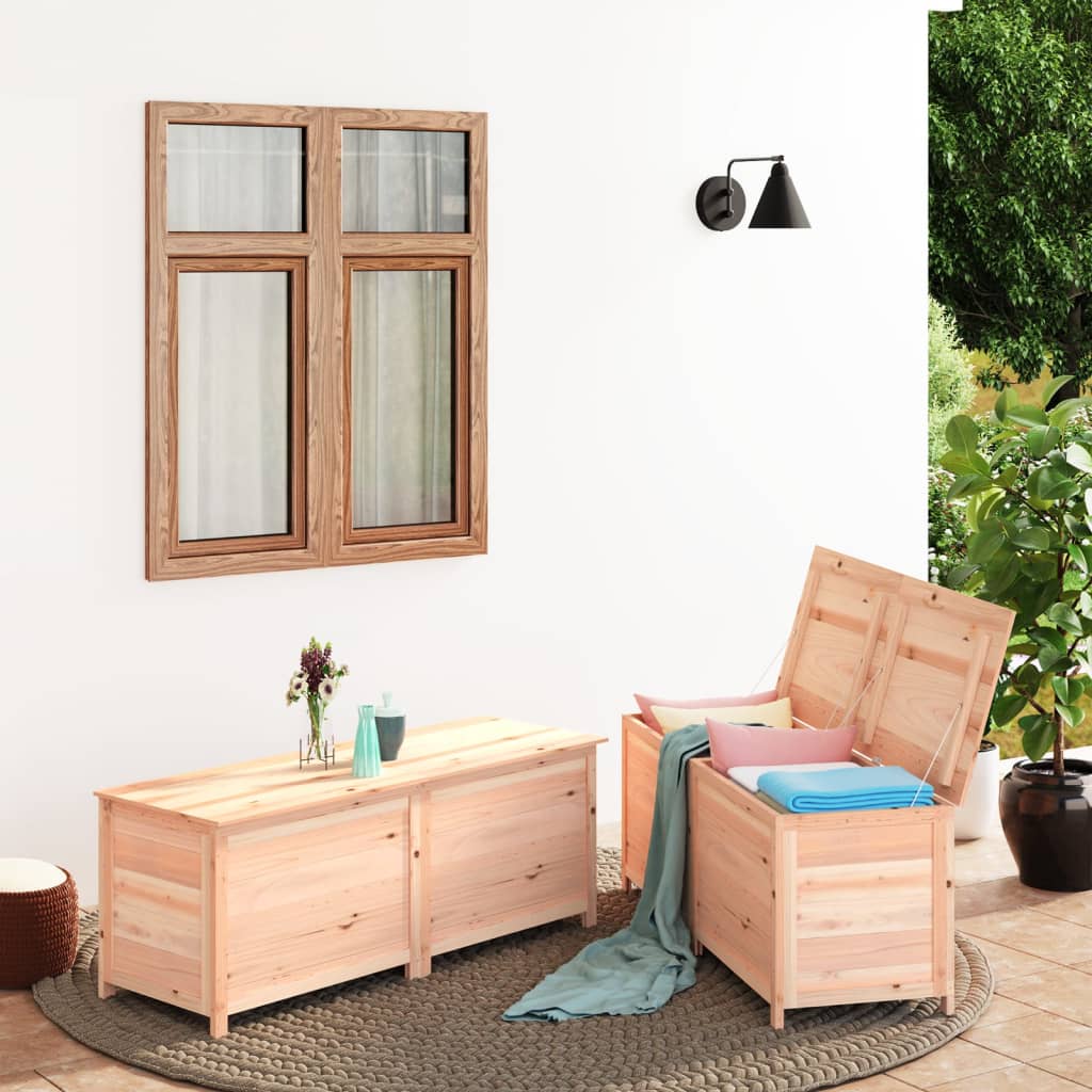 vidaXL Outdoor-Kissenbox 200x50x56 cm Massivholz Tanne