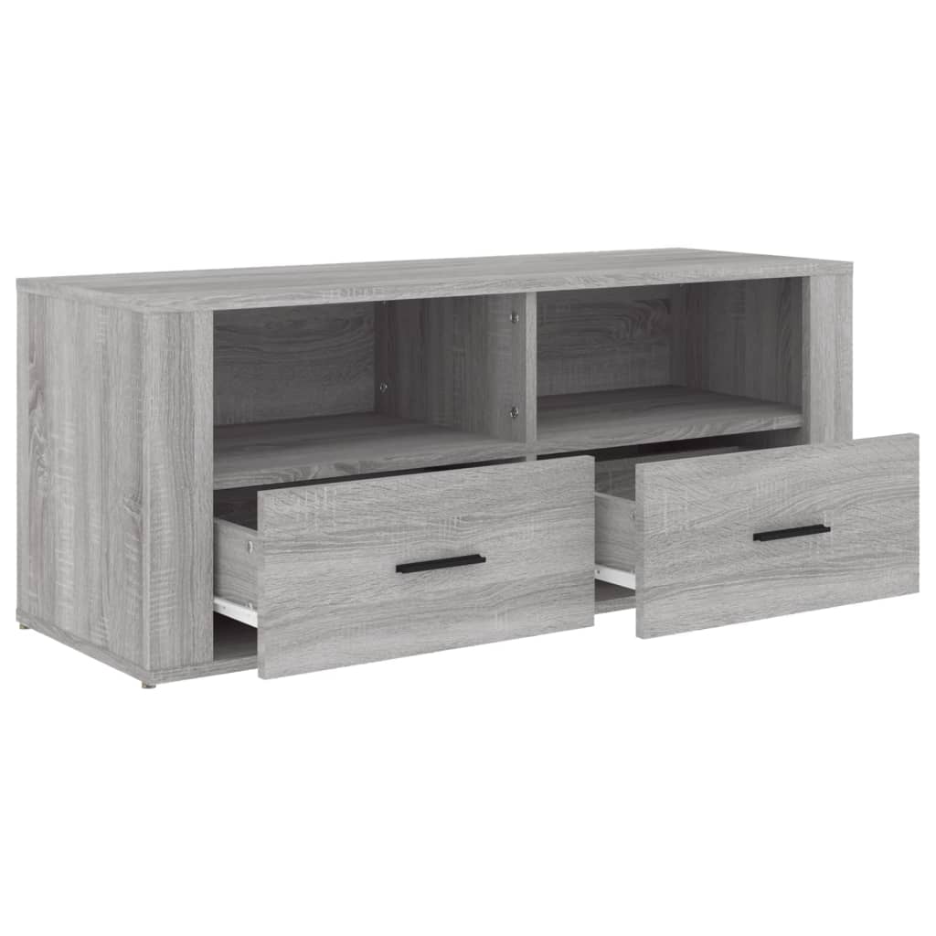 vidaXL TV-Schrank Grau Sonoma 100x35x40 cm Holzwerkstoff