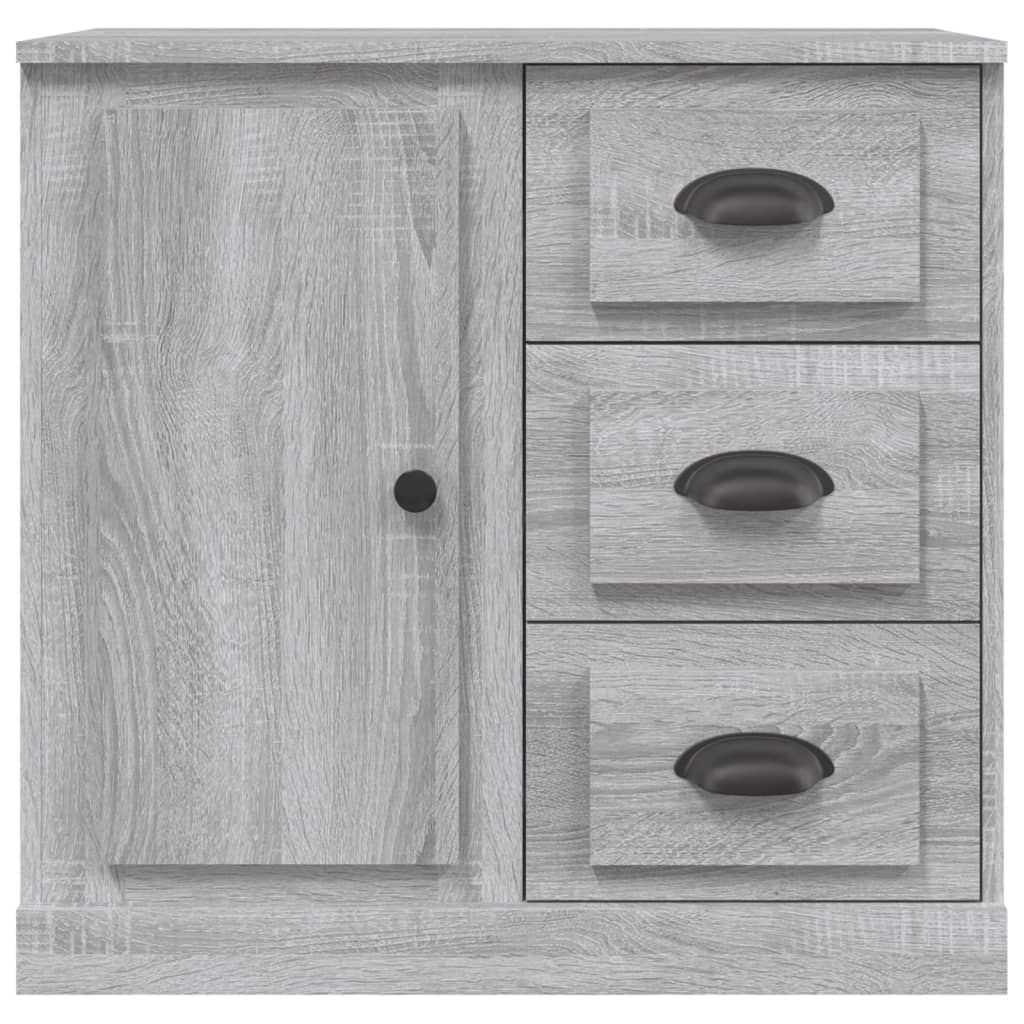 vidaXL Sideboards 2 Stk. Grau Sonoma Holzwerkstoff