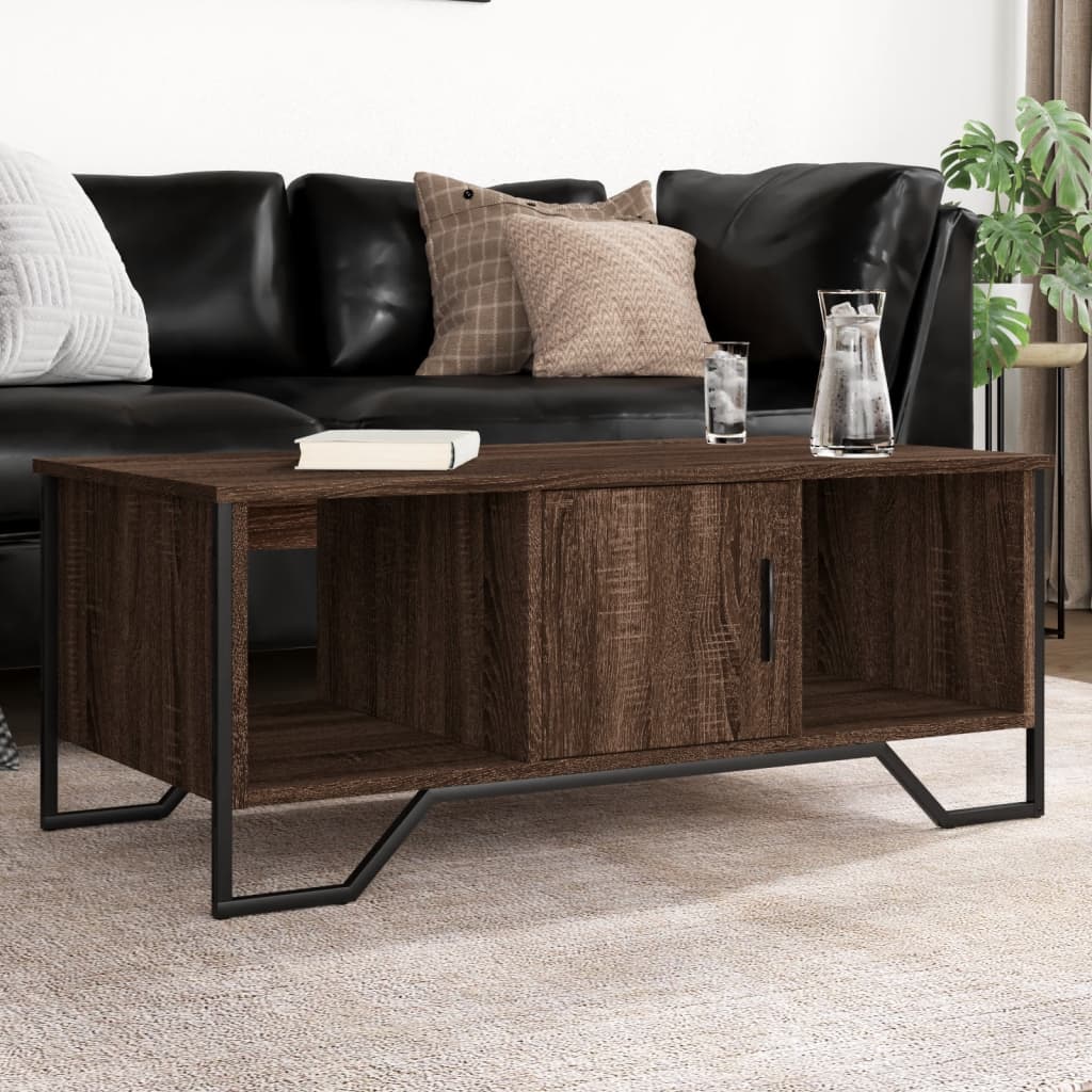 vidaXL Couchtisch Braun Eichen-Optik 100x51x40 cm Holzwerkstoff