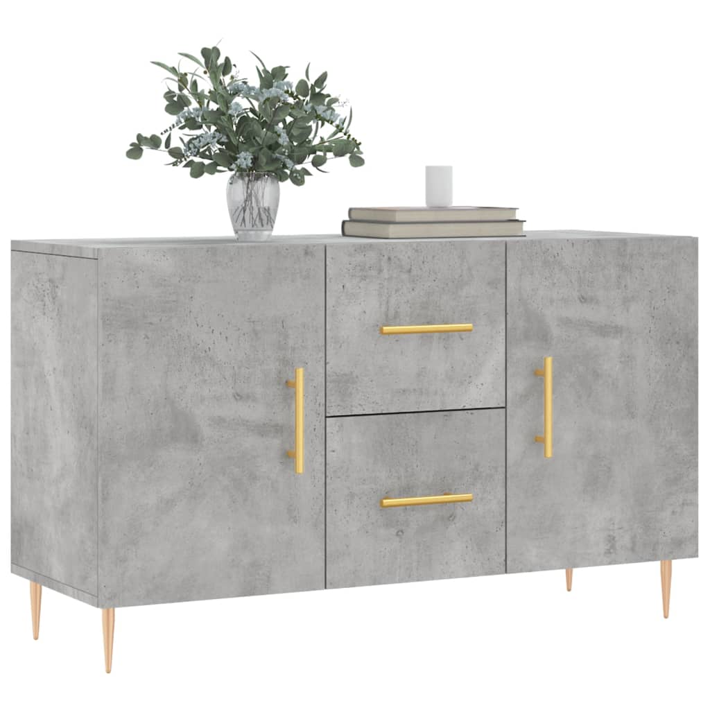 vidaXL Sideboard Betongrau 100x36x60 cm Holzwerkstoff