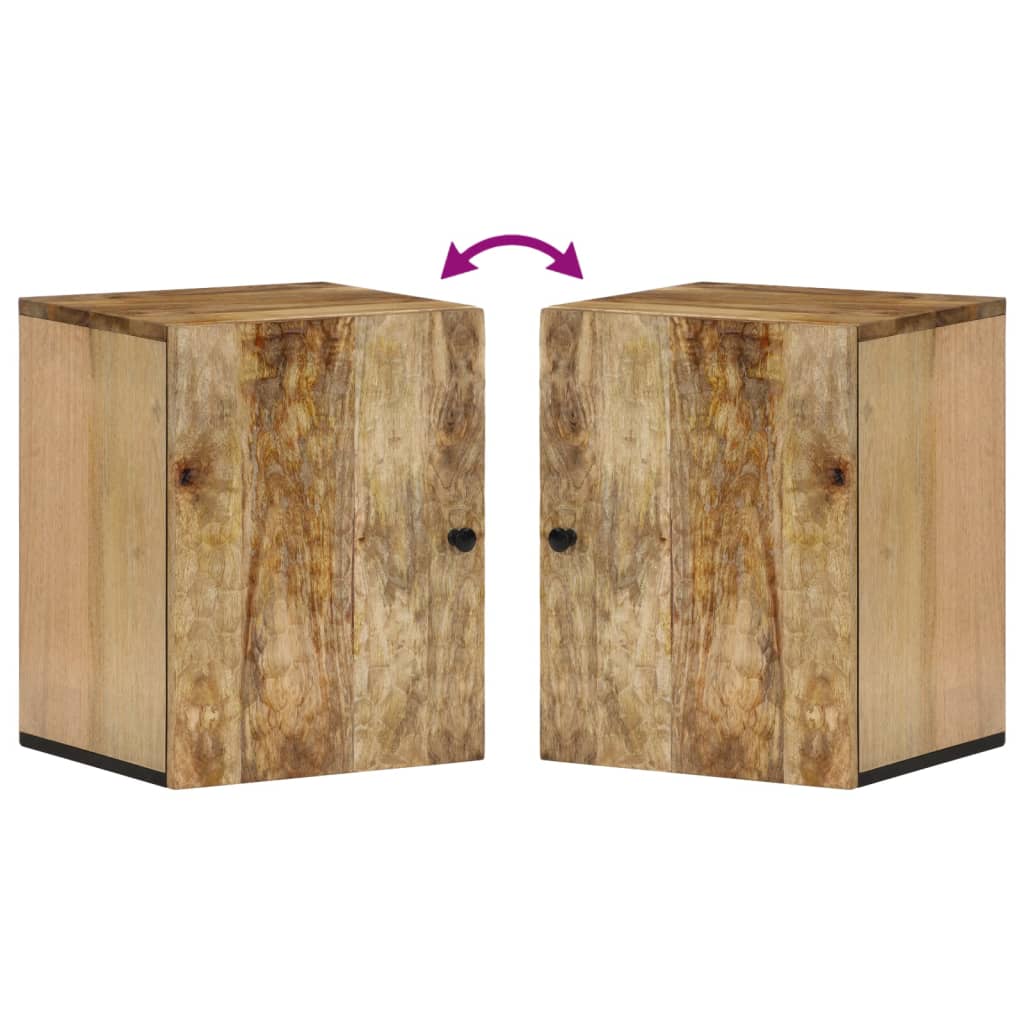 vidaXL Bad-Wandschrank 38x33x48 cm Massivholz Mango