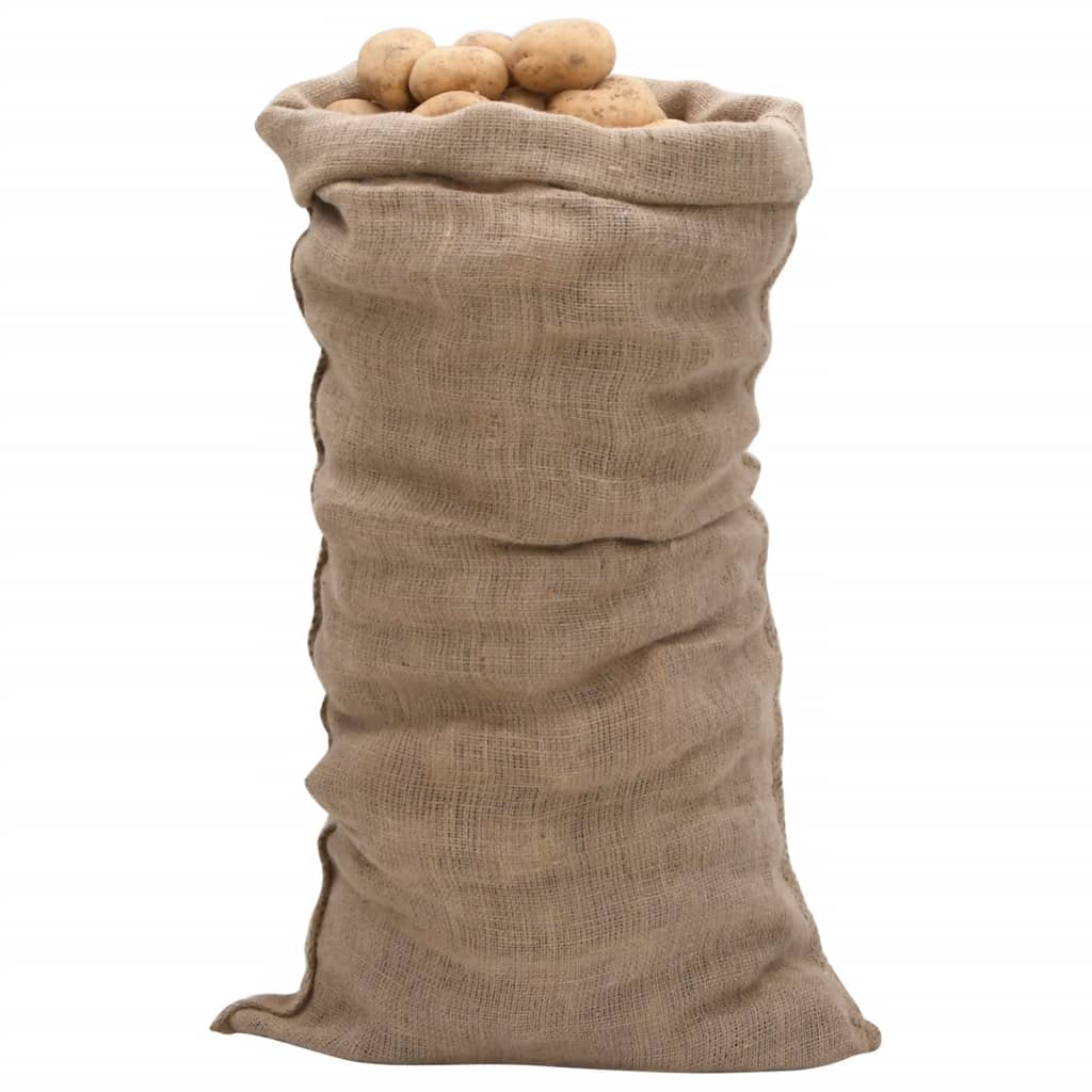 vidaXL Jutesäcke 30 Stk. 65x135 cm 100% Jute 220 g/m²