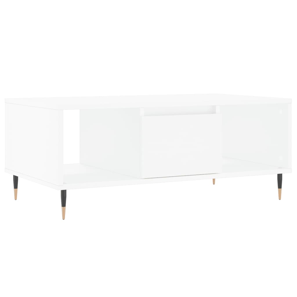 vidaXL Couchtisch Weiß 90x50x36,5 cm Holzwerkstoff