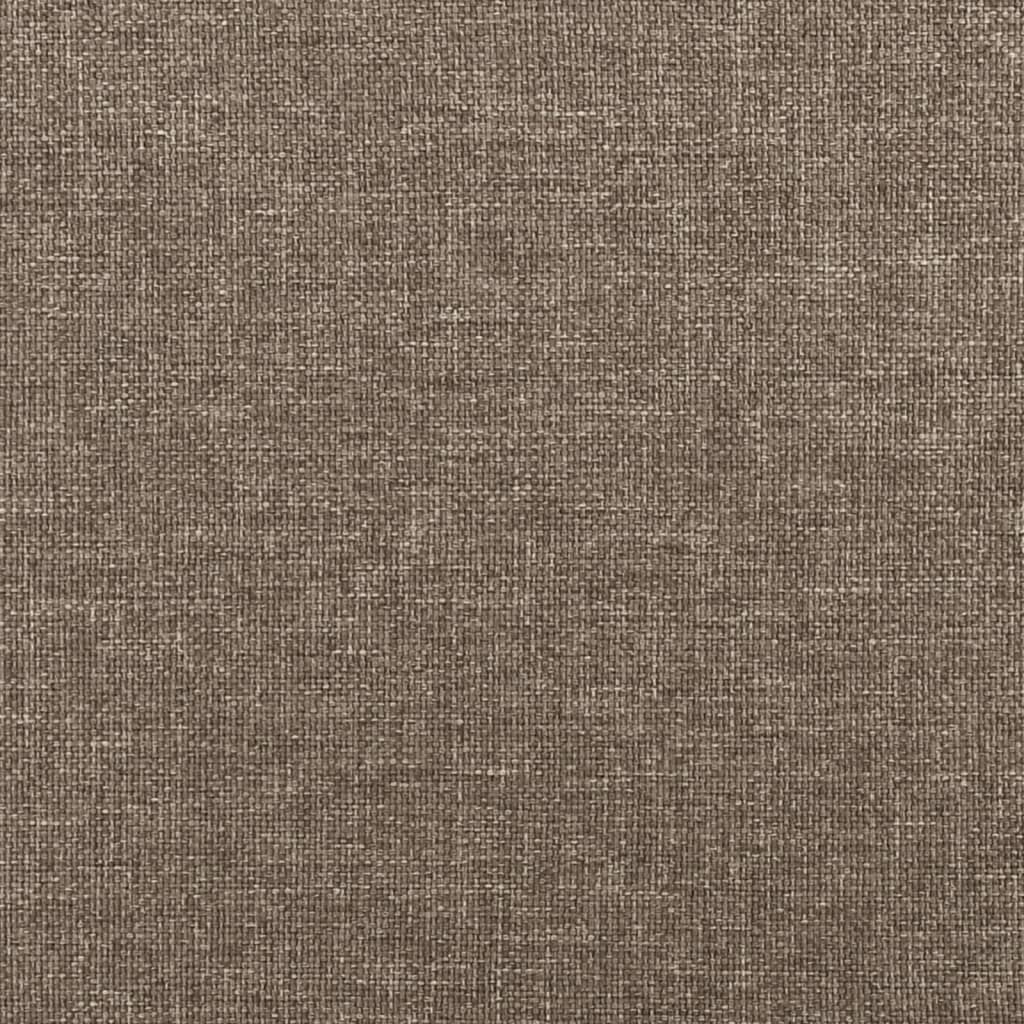 vidaXL Bettgestell ohne Matratze Taupe 140x190 cm Stoff