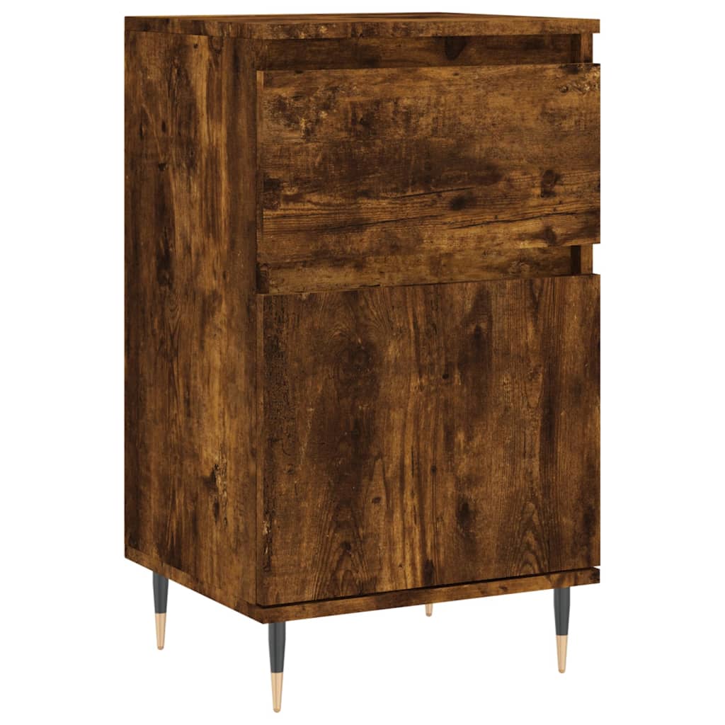 vidaXL Sideboards 2 Stk. Räuchereiche 40x35x70 cm Holzwerkstoff