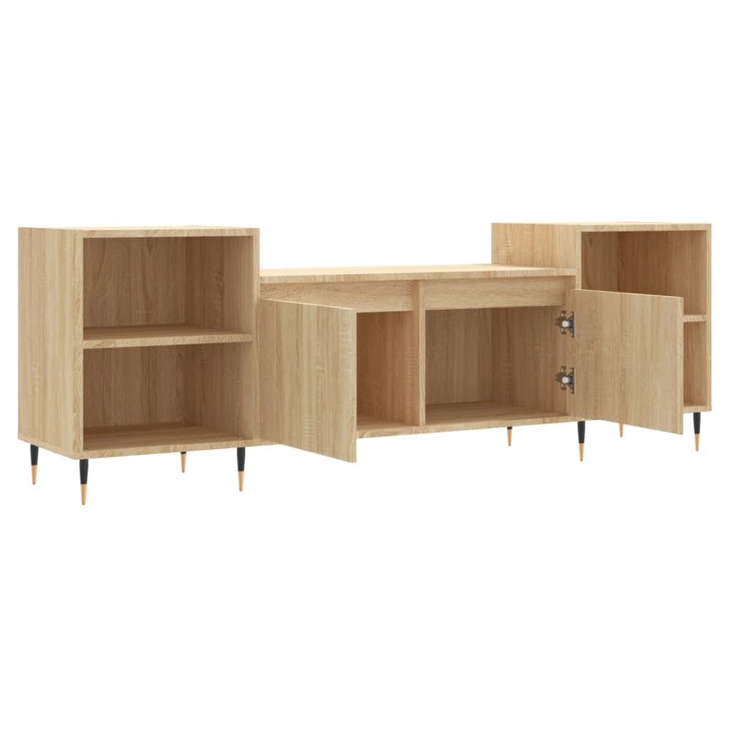 vidaXL TV-Schrank Sonoma-Eiche 160x35x55 cm Holzwerkstoff