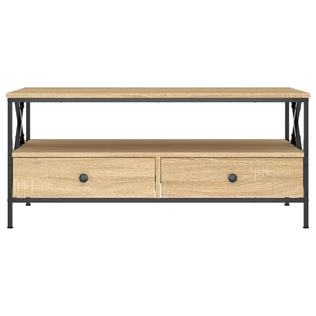 vidaXL Couchtisch Sonoma-Eiche 100x51x45 cm Holzwerkstoff