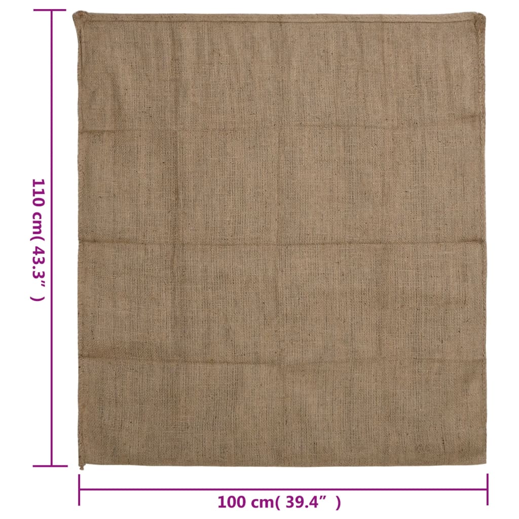 vidaXL Jutesäcke 5 Stk. 100x110 cm 100% Jute 340 g/m²