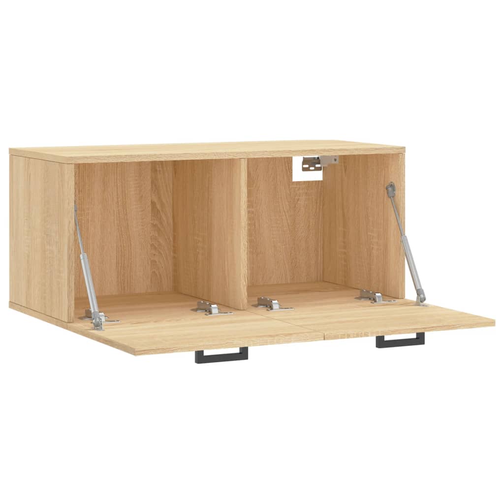 vidaXL Wandschrank Sonoma-Eiche 80x36,5x35 cm Holzwerkstoff