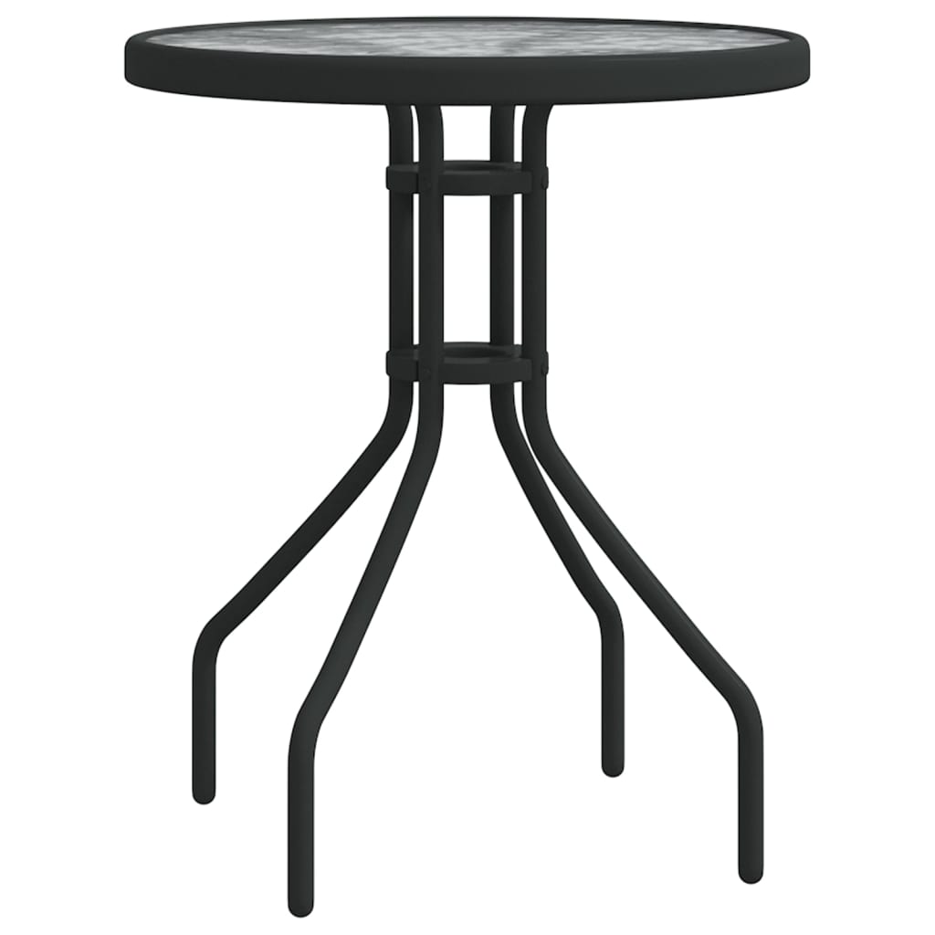 vidaXL 3-tlg. Garten-Bistro-Set Schwarz