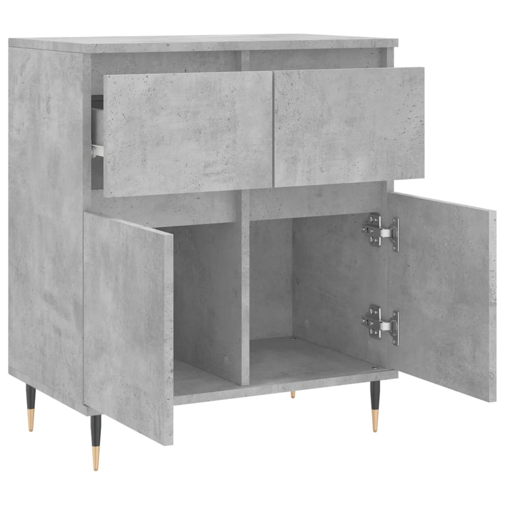 vidaXL Sideboard Betongrau 60x35x70 cm Holzwerkstoff