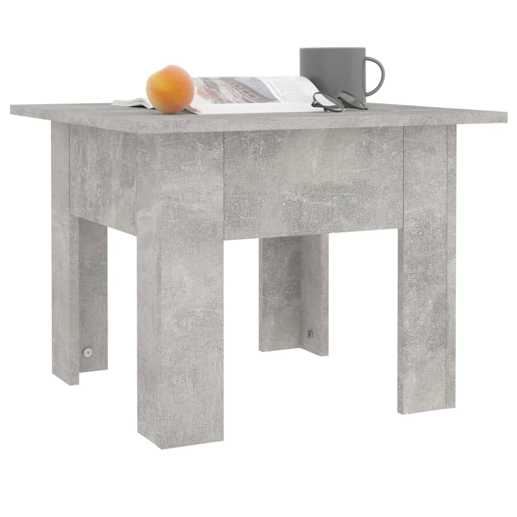 vidaXL Couchtisch Betongrau 55x55x42 cm Holzwerkstoff