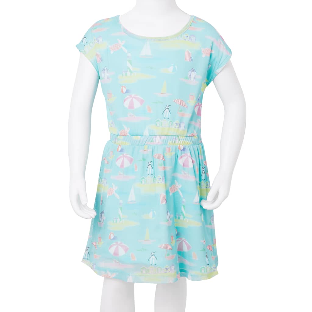 Kinderkleid Hellblau 140