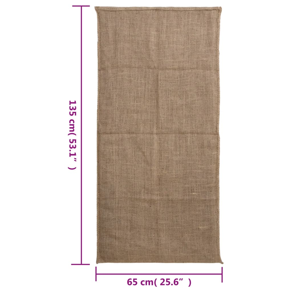 vidaXL Jutesäcke 30 Stk. 65x135 cm 100% Jute 220 g/m²