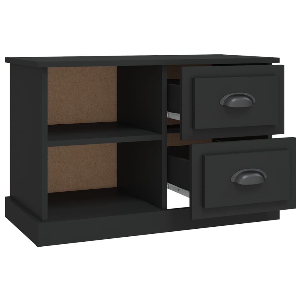 vidaXL TV-Schrank Schwarz 73x35,5x47,5 cm Holzwerkstoff