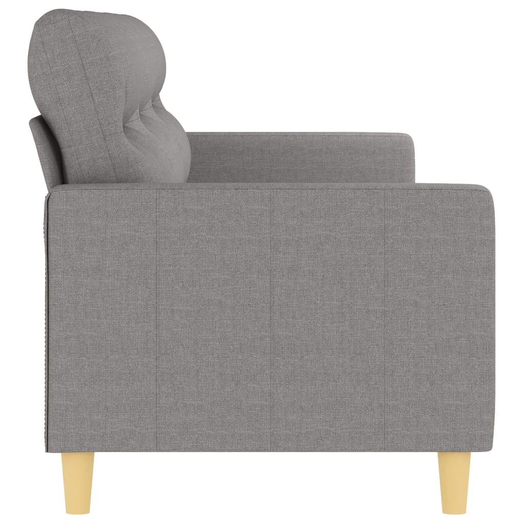 vidaXL 3-Sitzer-Sofa Hellgrau 210 cm Stoff