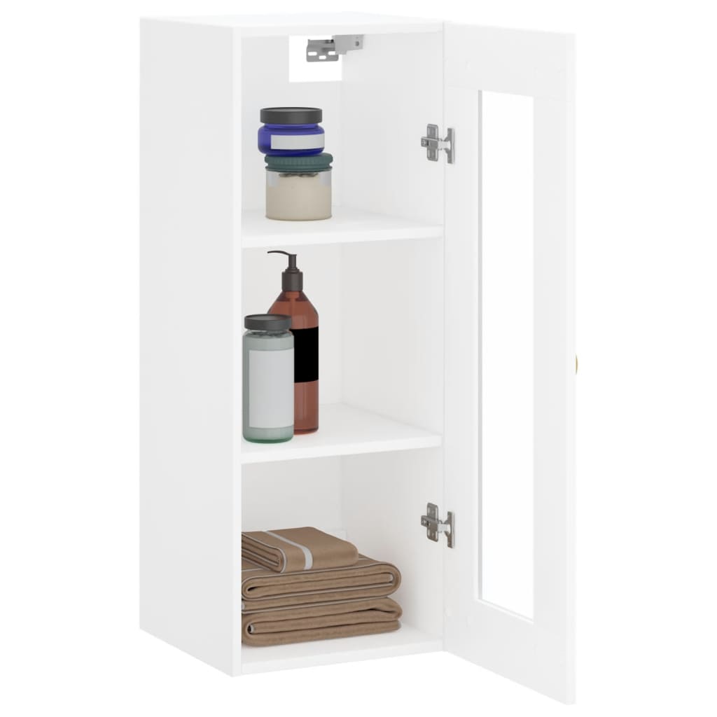 vidaXL Wandschrank Weiß 34,5x34x90 cm