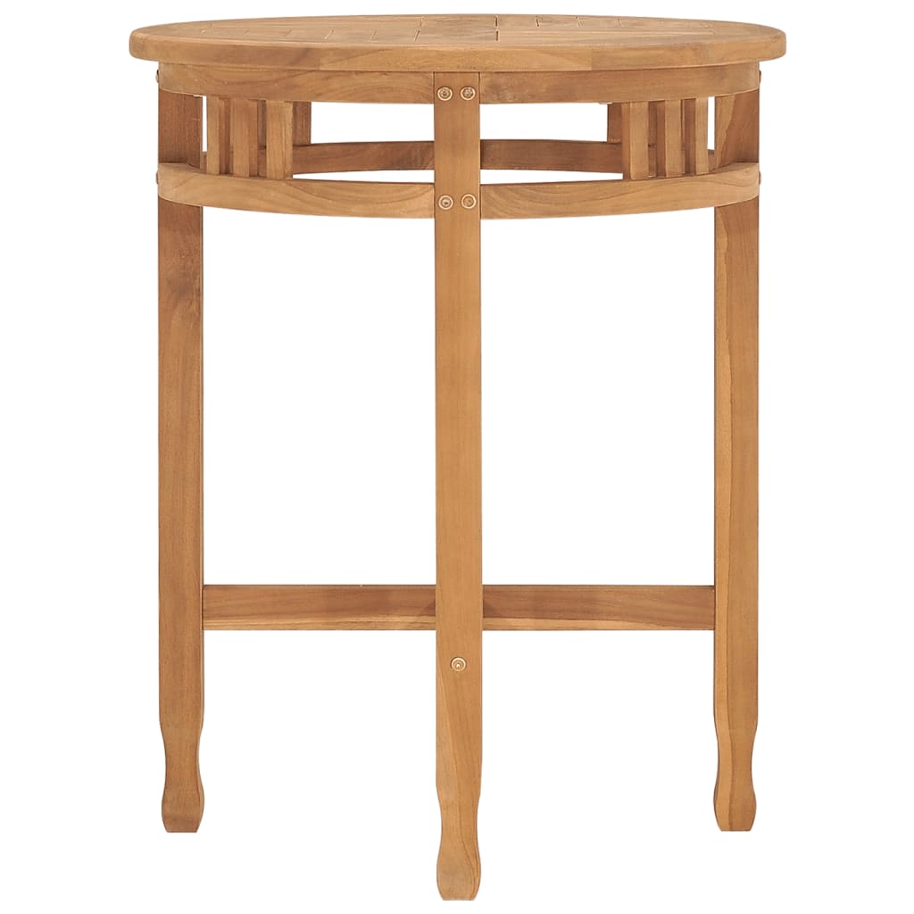 vidaXL Bistrotisch Ø60x60 cm Teak Massivholz