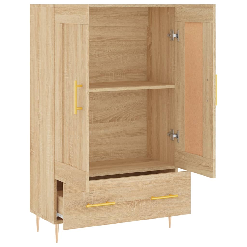 vidaXL Highboard Sonoma-Eiche 69,5x31x115 cm Holzwerkstoff