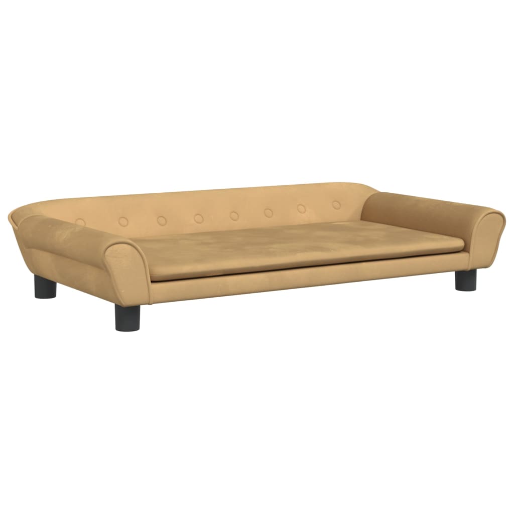 vidaXL Hundebett Braun 100x50x21 cm Samt