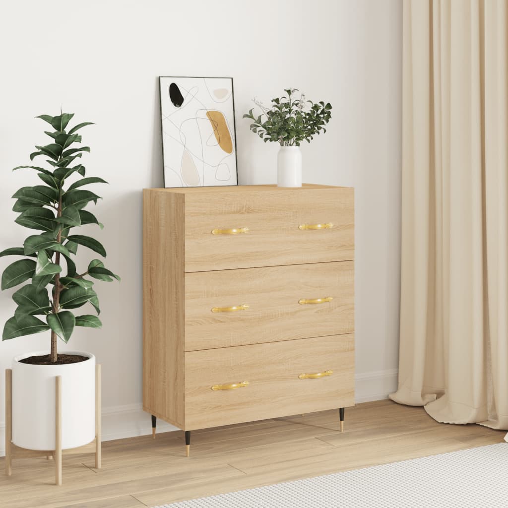 vidaXL Sideboard Sonoma-Eiche 69,5x34x90 cm Holzwerkstoff