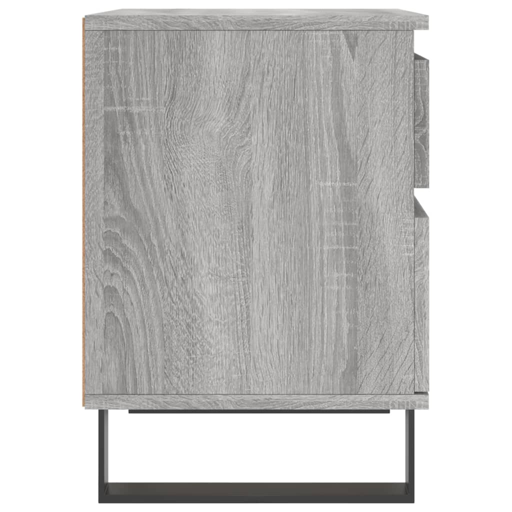 vidaXL Nachttische 2 Stk. Grau Sonoma 40x35x50 cm Holzwerkstoff