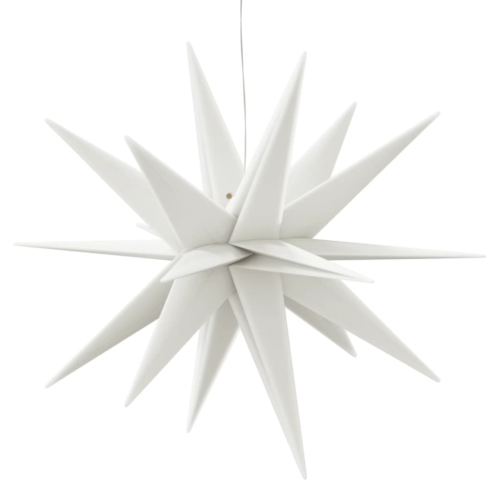 vidaXL LED-Weihnachtsstern Faltbar Weiß 57 cm