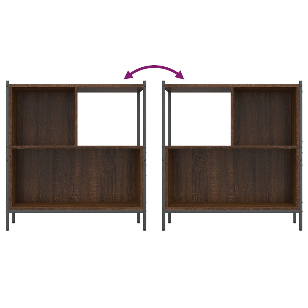 vidaXL Bücherregal Braun Eichen-Optik 72x28x77,5 cm Holzwerkstoff